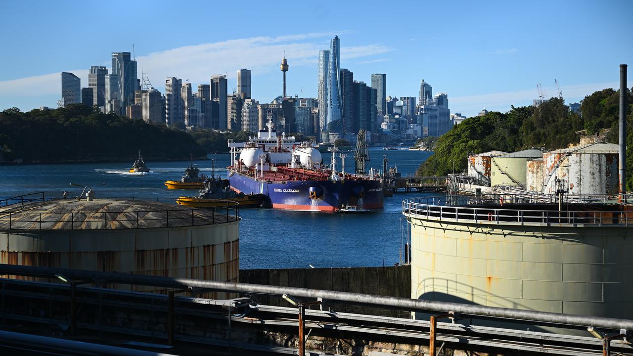 An oil tanker in Sydney (file image)