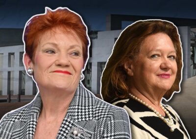One Nation to shuffle deck, rent Gina Rinehart office