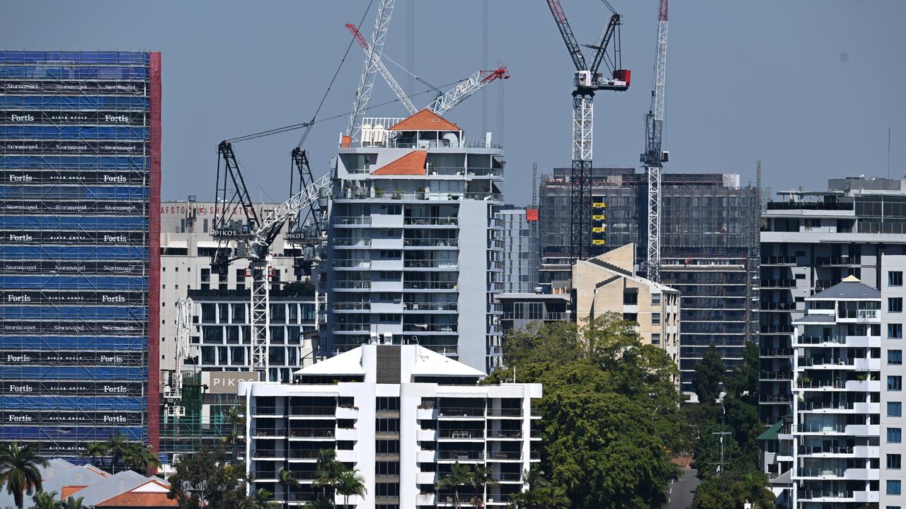 Apartment buildings under construction (file image)