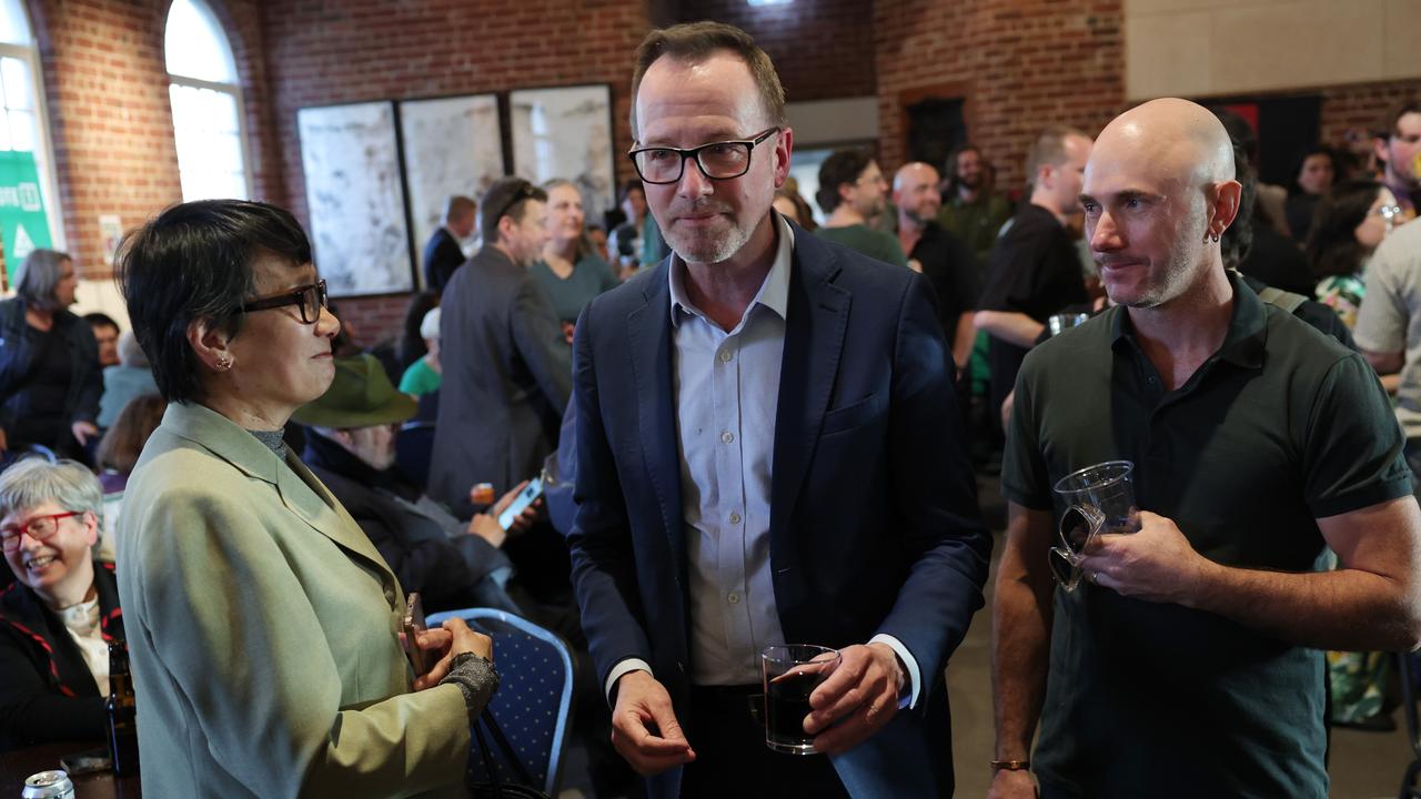 Federal Greens leader David Shoebridge at the Victorian Greens launch