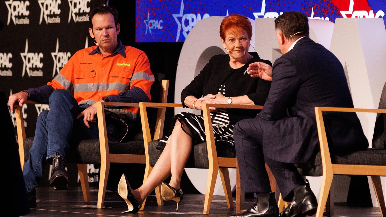 Karl Stefanovic, Matt Canavan and Pauline Hanson