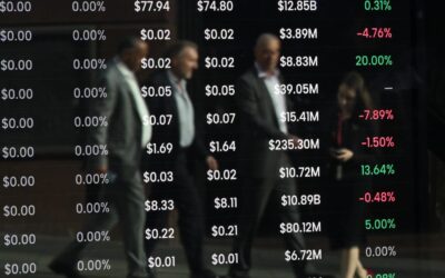 Australian shares fall, dragged lower by NAB, BHP