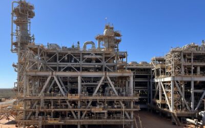 Greenhouse gas plume at massive Aussie gas plant