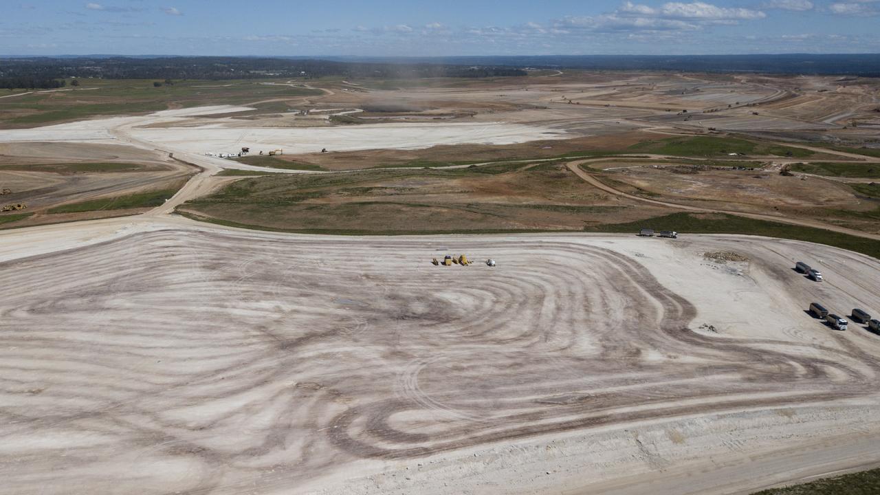 construction work at Western Sydney International  Airport
