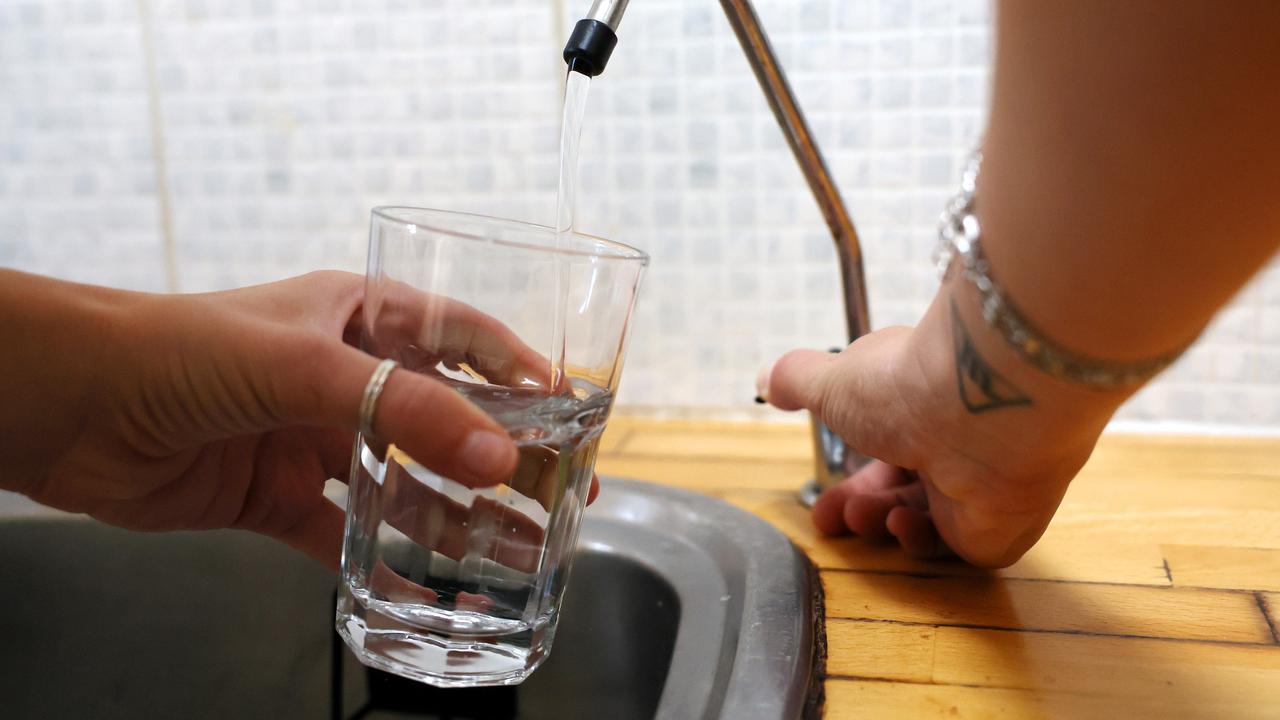 A glass is filled with tap water (file image)