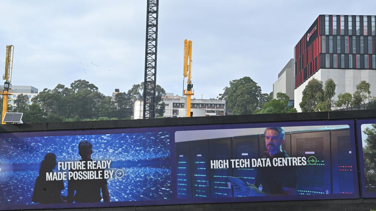 A data centre construction site in Sydney (file image)