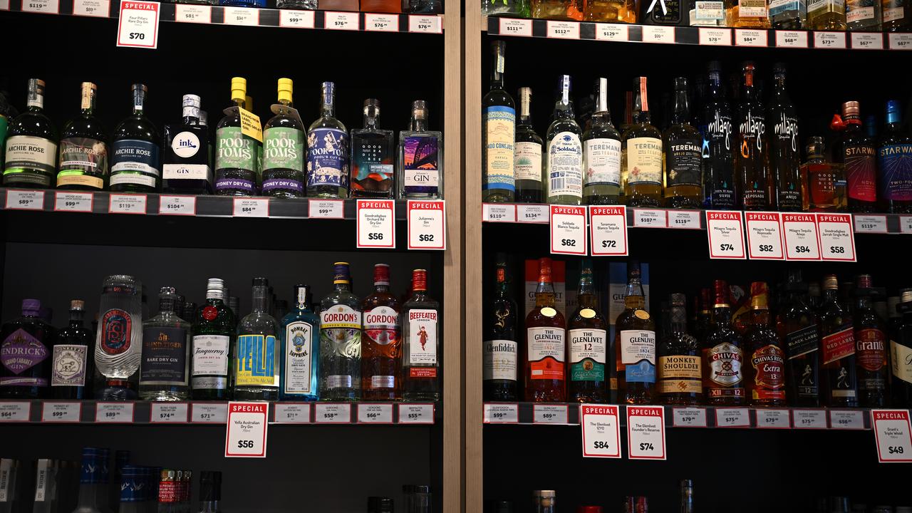 Bottles of alcohol (file image)