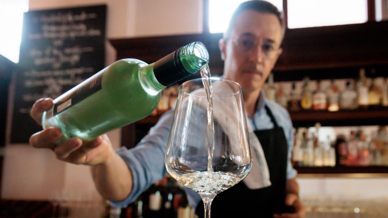 Wine being poured into a glass (file image)