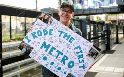 Metro mania: fans flock to train line’s grand reopening