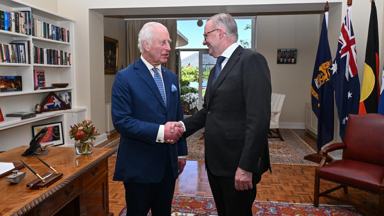 King Charles III and Anthony Albanese (file image)